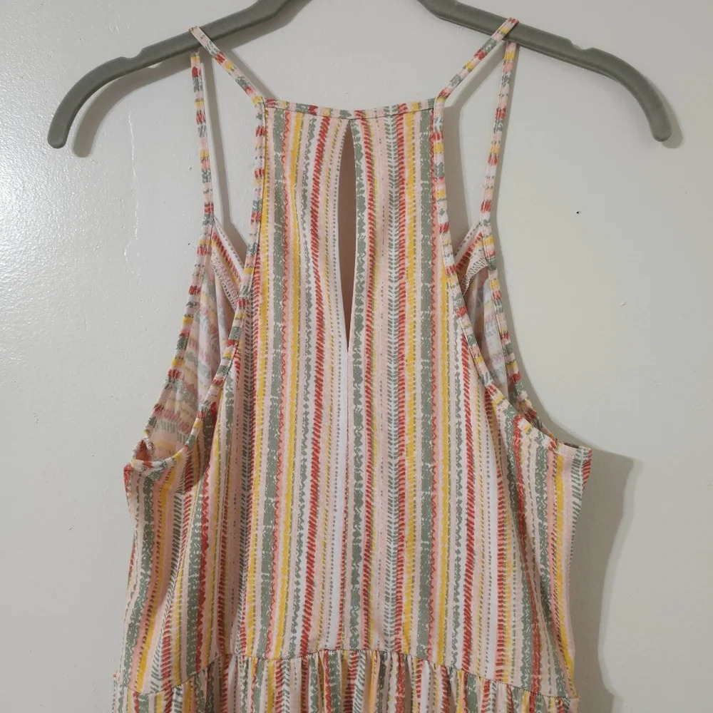 BCBGENERATION Halter Strappy High Low Midi Dress, Elastic Waist, Balloon Pockets - Picture 9 of 15